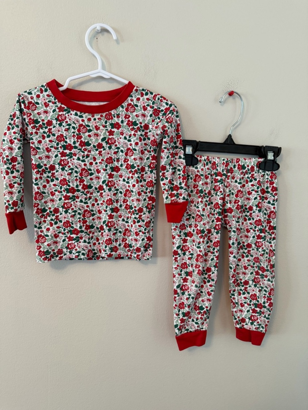 Lake Red Floral Pajamas